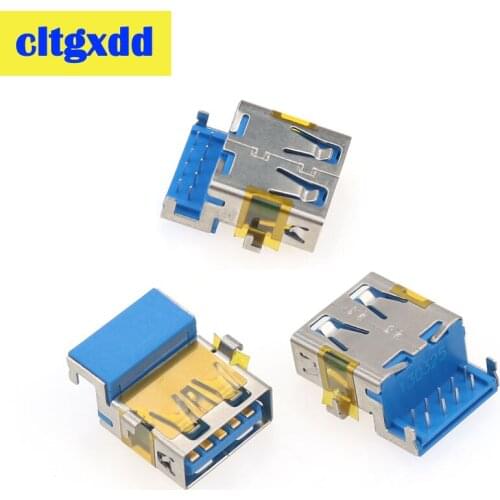 Cltgxdd 100pcs USB 3.0 Jack Data Port Dock Connector For Laptops Lenovo E49L K29 K49 K49A G480 G480A G580 G580A Female Socket