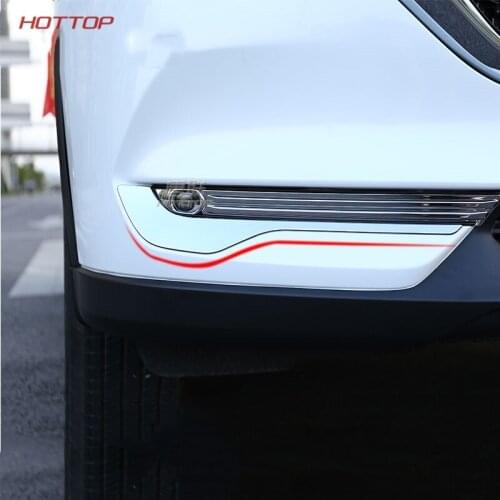 For Mazda CX-5 2017 2018 Car Rear Fog Lamp Strip Tail Lights Covers Frame ABS Trim Decoration Auto Accessories