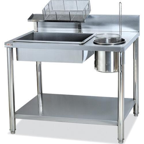 Gw-1000 Wrpping Power Table Stainless Steel & Simple Work Bench, Easy Breaded Table Western Fast Food Kfc Fryer Euipment