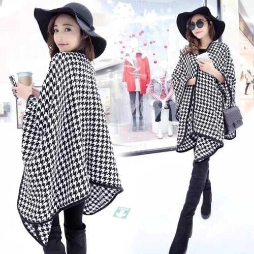 2021 Streamlined Blanket Coat Cashmere Multipurpose Splicing Cape Womens Shawl Star Show Coat Oversized Poncho Scarf Wraps JQ26