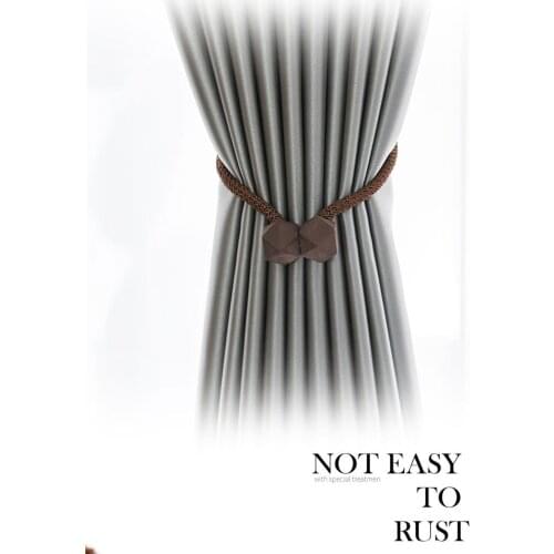 Magnetic Curtain Tie Rope Backs Holdbacks Buckle Clips Accessory Rods Accessoires Hook Holder Home Decorations Binding Rope
