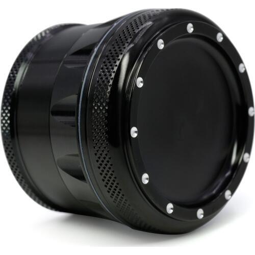 4parts 69mm Aluminum Alloy Tobacco Smoke Herb Grinder Hand Crank Muller Spice Mill Pollinator Chicha Hookah Pipe Wholesale 2020