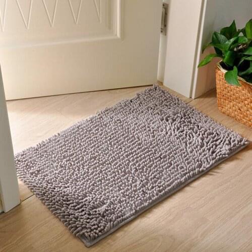 Microfiber Chenille Foot pad Absorbent Anti-slip Door Mat Soft Washable Balcony blanket Kitchen Toilet Bathroom Mats