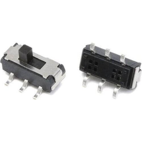 200 Pcs MSS22D18 MINI Miniature SMD Slide Switch 2P2T 6Pin for DIY Electronic Accessories