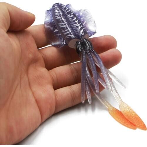Fishing Soft Lure 15cmm/10cm Luminous/UV Squid Jig Fishing Lures For Sea Fishing Wobbler Bait