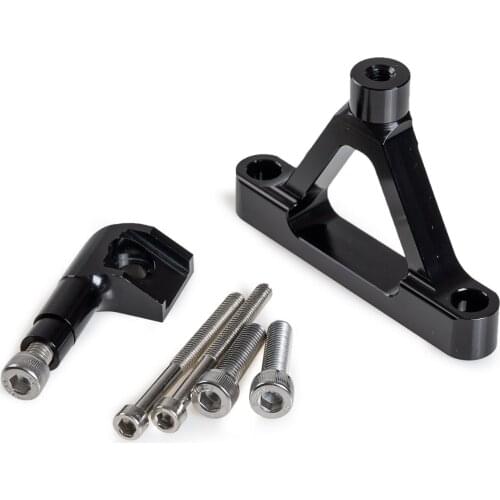 New CNC Steering Damper Stabilizer Bracket For Kawasaki Ninja ZX-6R 2007-2008 Titanium Steering Damper Mounting Kit