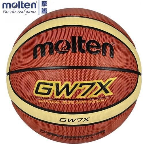 Original Molten Basketball Ball GW7X Brand High Quality Genuine Molten PU Material Official Size7 Basketball