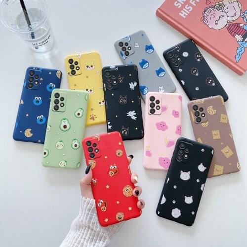 Silicone Cute Cartoon Phone Case For Samsung Galaxy A32 4G Avocado Anime Soft Fundas Back Cover on For Samsung Galaxy A32 5G