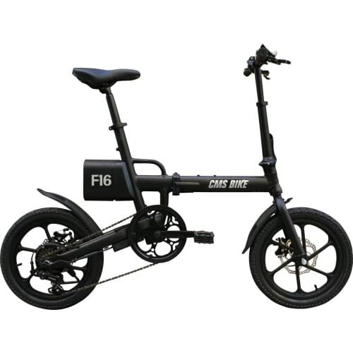 Foldable Electric BikeIntelligent City BiCYCLE Variable Speed 16Inch 36v250w Motor Disc brake Lithium Battery 7.8ah