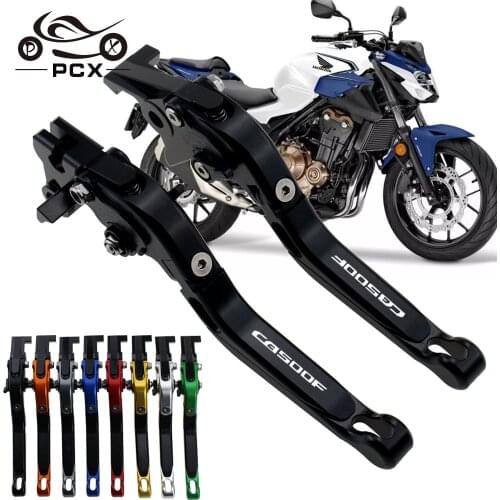 With Logo CNC Motorcycle Foldable Extending Brake Clutch Levers for Honda CB500F CB500 F CB 500 F 2013-2018 2014 2015 2016 2017