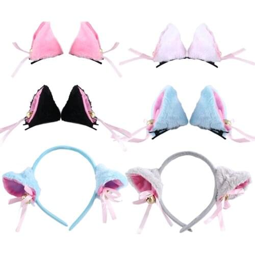 Multiple Styles Plush Animal Cat Ears Hairpins Lolita Sweet Fluffy Ear Cosplay Anime Hair Clips Party Costume Hair Accessories