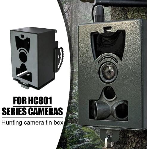 Hunting Trail Camera Protection Box Safety Box Security Metal Case Iron Lock Box For HC801A/ HC801M/ HC801G/ HC-801LTE