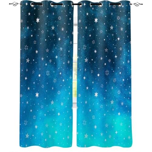 Beautiful Sky Blackout Curtains for Children Kids Home Decor Bedroom Living Room High Shading Window Curtains