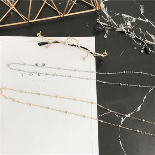 Fashion Metal Beaded Glasses Chain Women Sunglasses Rope Eyeglasses Lanyard Necklace Strap Cord Holder Eyewear Accessories