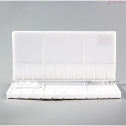 25 Grids Art Plastic Palette Empty Watercolor Paints Box Flip cover Palette For Art Gouache Acrylic Painting Art Supplies