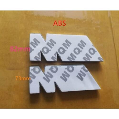 50X Chrome ABS 82mm 73mm M POWER CAR BADGE Emblem M Logo POWER SPORT HOOD BOOT