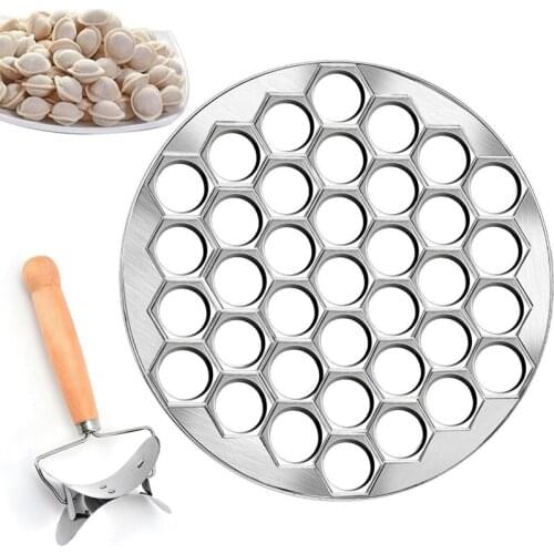 Big deal Kitchen DIY Tools 37 Holes Dumplings Maker Mold Aluminum Ravioli Mold Pastry Dough Cutter for Making Pastry Dumplings