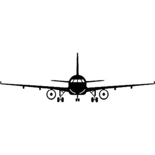 Black/Sliver Simple Small Airplane Special Creative Vinyl Car Sticker Decal Pattern C241