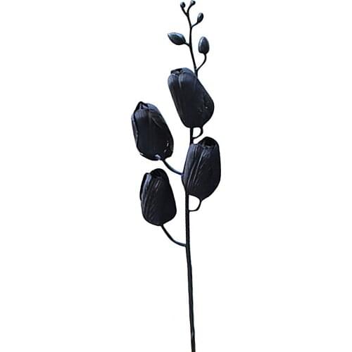 Black Fake Leaves Branch Simulation Plant Branch DIY Eucalyptus Branches Artificial Plant Photography Props Home Decor