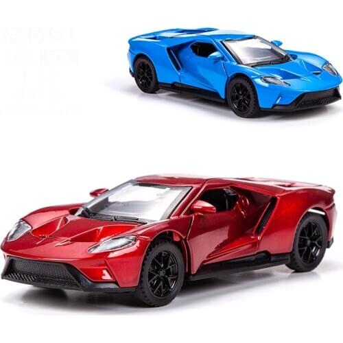 Kids Car Toy Model 1:32 Pull Back Alloy Diecast GT Sports Vehicle Racing Collectible Toys Cars For Boys Children Christmas Y111
