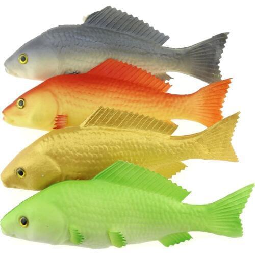 Gresorth 4 Pack Artificial Carp Collection Fake Fish Decoration Home Kitchen Table Display - 9 inch