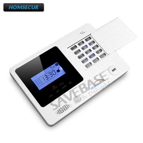 HOMSECUR Wireless Wireless GSM SMS Autodial Intruder Alarm Main Panel for Our 433Mhz GSM Alarm System