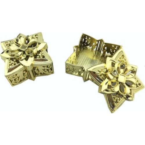 Box Star And Square Model Gold Color (10 Lu Package) wedding bride mariage хна henna