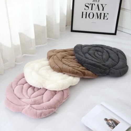 Rose shaped Cushions office chair cushions tatami mats in autumn and winter Plush upholstery bay window cushions