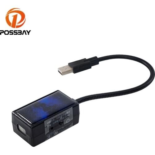 POSSBAY Car USB Star Ceiling Light Auto Decoration Night Lamp LED Starry Laser Atmosphere Ambient Multiple Lighting Effects