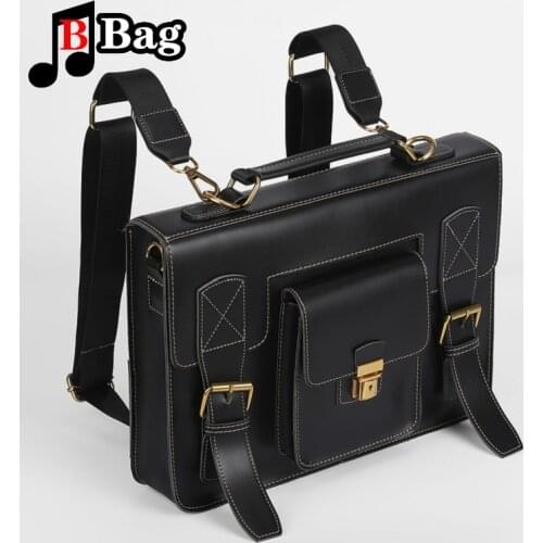 Luxury Vintage JK Uniform Women Leather Backpack Female Large Capacity Briefcase Hard Shoulder Bags Brand Messenger Bag Big Tote