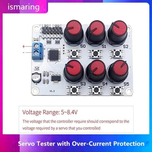 Servo Tester with Over-Current Protection for Robot Arm Robotic Hand