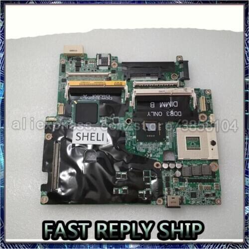 SHELI For Dell M6400 Motherboard 0U222F CN-0U222F U222F with 4 memory slots