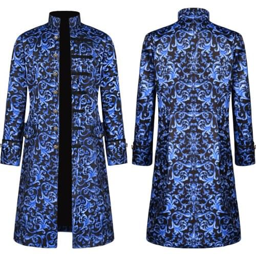 Medieval Knight Cosplay Warlord Jackets Men Noble Prince Coats Palace Party Stage DJ Singer Nightclub Steampunk Halloween Costum