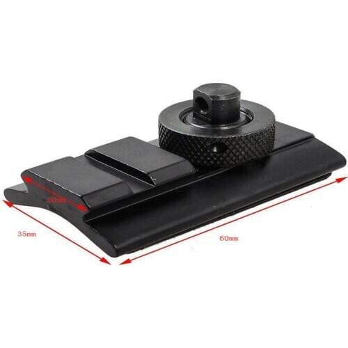 Tactical Airsoft Rifle Hunting Shooting Bipod Weaver Rail Sling Stud Swivel Picatinny Slot Adaptor 20mm Bipod Adapter