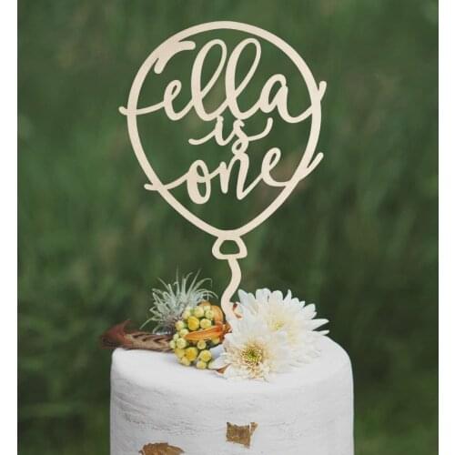 Balloon Cake Topper, Custom first birthday cake topper, 1st birthday cake topper, Name cake topper, 1st birthday girl Baby Show