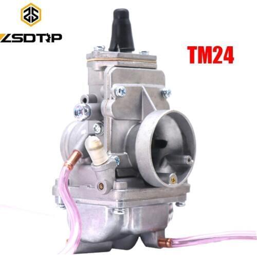 ZSDTRP TM24-8001 Mikuni TM 24mm Flatslide Carburetor For 160cc - 200cc Engine for Honda for Kawasaki for Suzuki for Yamaha
