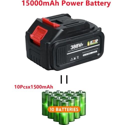 1/2Pcs 15000mAh Power Battery with Charge for 18V Makita Battery Fast Shipping