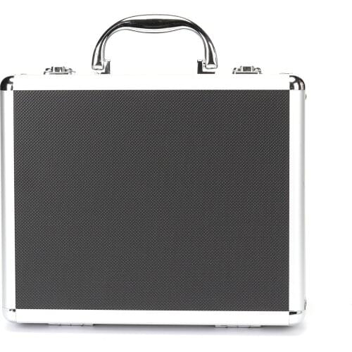 28CM Aluminum Alloy Case Tactical Water Bullet Toy Plastic Suitcase Storage Box for Glock G18/G17/M92/1911 Other Small Blaster