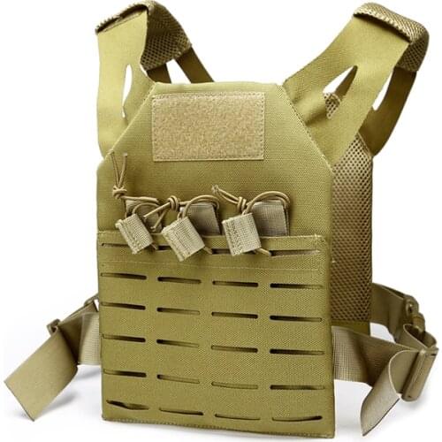 Mini Tactical Molle Jump Plate Carrier JPC Vest For Kids Children Outdoor Activity Protective Vest