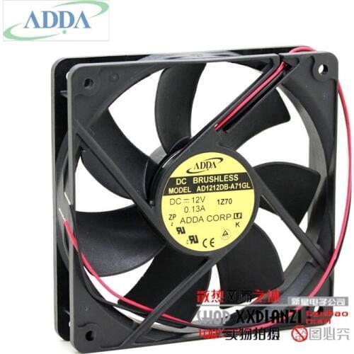 Original FOR ADDA AD1212DB-A71GL 12V 0.13A 12025 chassis power silent cooling fan