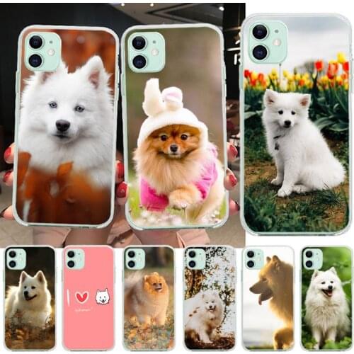 Japanese Spitz Dog Phone Case For Iphone 12 11 Pro Max Mini XS Max 8 7 6 6S Plus X 5S SE 2020 XR Cover