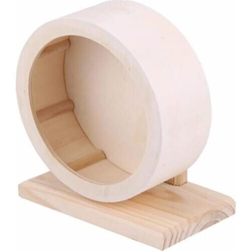 Wooden Balance Bike Solid Wood Mute Bracket Running Wheel Hamster Guinea Pig Toy Runner Pet Exercise Fitness