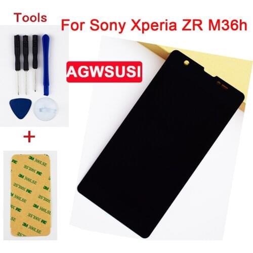 For Sony Xperia ZR M36h C5503 C5502 Full Touch Screen Digitizer Sensor Glass + LCD Display Monitor Panel Module Assembly