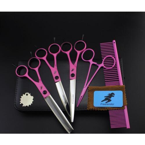 Freelander Professional Pet Grooming Scissors Set 7 Inch,Dog Grooming Shears,Scissors For Dog Grooming,Pet Makas