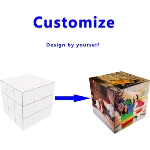 Diy Cube 3x3 UV Printing Personal Customize Magic Cube Pattern 3x3x3 Cubo magico Puzzle Educational Toys Stickless Toy Funny