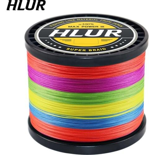 HLUR 8 Strands 500M PE Braided Fishing Line Super Strong Multifilament Thread for Carp Fishing 20LB-88LB