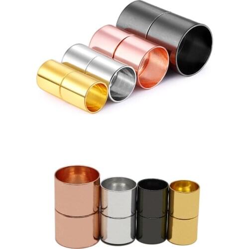 6-10pcs/lot Magnetic Clasp 3-15 mm Leather Cord Bracelet Connectors For DIY Jewelry Making Findings Accessories