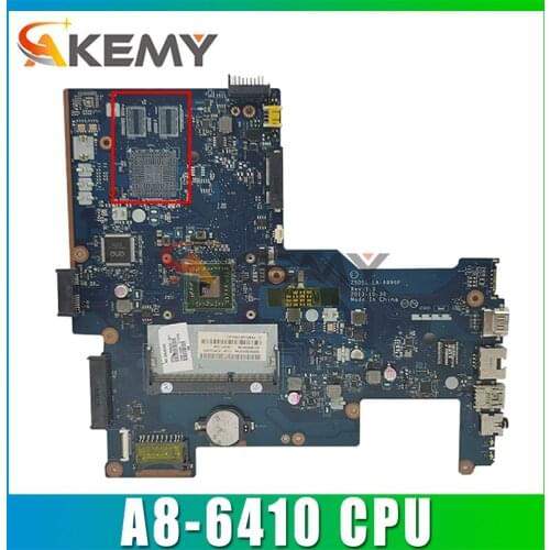 FOR HP 15-G Series Laptop Motherboard 764260-501 764260-001 ZSO51 LA-A996P With A8-6410 2.0Ghz CPU MB 100% Tested Fast Ship