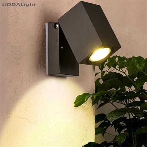 Ip65 Garden exterior wall lamp Outdoor Waterproof Ajustable Cob 5w Modern Aluminium