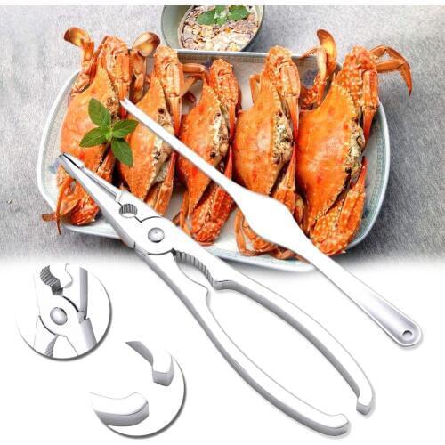 New Zinc Alloy Lobster Crab Cracker Claw Seafood Nut Shell Opener Kitchen Gadgets